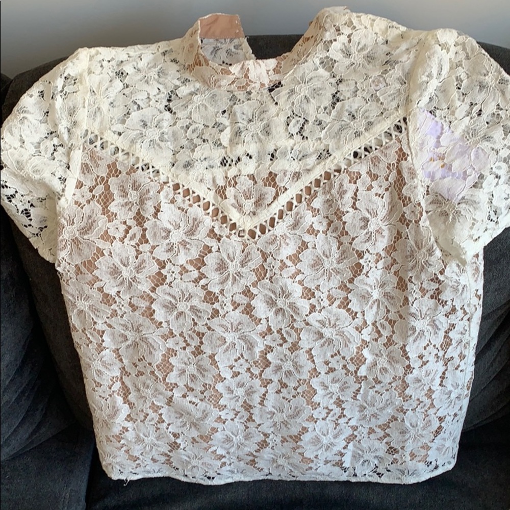 Where Are You From Lace Shirt